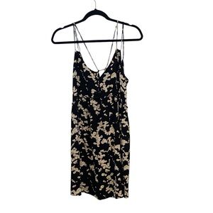 Daisy strappy Black white yellow Floral sundress by Cupshe fairycore Boho beachy